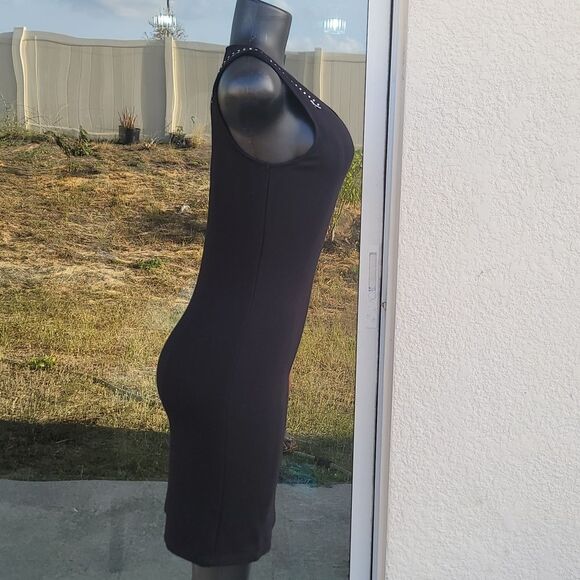 BRAND NEW LYNN RITCHE SILVER SLEVELESS STRAPPY ZIPPER DESIGN SHOULDERS DRESS - Picture 11 of 15